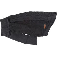 Produktbild von Regatta Hundepullover mit Zopfmuster aus Acryl in Grau oder Schwarz Größe S