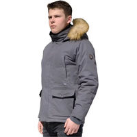 Produktbild von Regenjacke Flags&Cup Evo für Herren Grau L Waterproof Polyester Winter