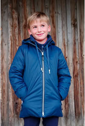 Produktbild von Regenjacke Flags&Cup Lieto für Kinder Blau aus Polyester wasserdicht