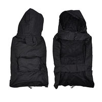 Produktbild von Regenjacke für Hunde mit Kapel und Regenschutz in Schwarz XL waterproof - 1 Stk.