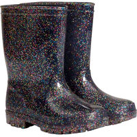 Produktbild von Regenstiefel Equipage Millie Glitter für Mädchen wasserdicht Blau Bunt Größe 28