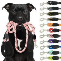 Produktbild von Reichstadt Pets Hundeleine aus Nylon mit EVA-Griff in Rosa 1,5m