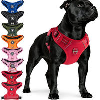 Produktbild von Reichstadt RS Pets Norwegergeschirr für Hunde Rot XS aus atmungsaktivem Netzgewebe und robustem Oxford-Stoff