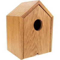 Produktbild von ReineNatur Nistkasten aus Eiche für Wildvögel und Kleinvögel geölt Braun B 14,5 cm x H 20 cm x T 11,5 cm
