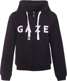 Produktbild von Reit-Hoodie Damen Jamaica Blau Fleece mit Reißverschluss Größe S