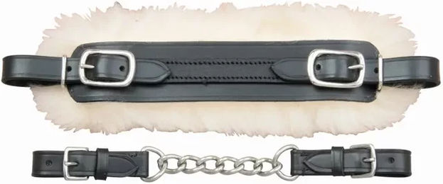 Reithalfter Hackamore T de T aus Leder in Schwarz für Pferde – Bild 1 von 1
