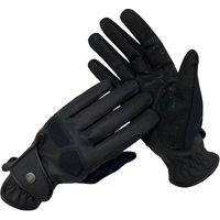 Produktbild von Reithandschuhe Damen HorSeven Amika aus Kunstleder Schwarz XS