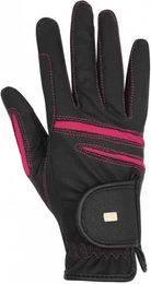 Produktbild von Reithandschuhe Damen HorSeven Ascott aus Kunstleder Schwarz XS
