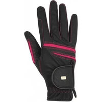 Produktbild von Reithandschuhe Damen HorSeven Ascott aus Kunstleder Schwarz XS