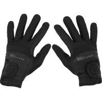 Produktbild von Reithandschuhe Equithème JTM Sarah für Damen aus Kunstleder Schwarz Silber Größe XS
