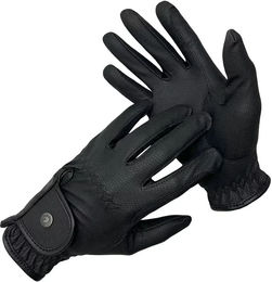 Produktbild von Reithandschuhe HorSeven Vera Unisex aus Kunstleder Schwarz Größe L