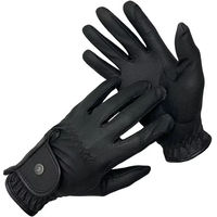 Produktbild von Reithandschuhe HorSeven Vera Unisex aus Kunstleder Schwarz Größe L