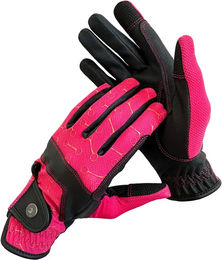 Reithandschuhe Horseyou Kids aus Polyamid in Schwarz oder Rosa Größe M – Bild 1 von 1