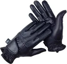 Produktbild von Reithandschuhe York Dakota aus Kunstleder Schwarz Unisex Größe S