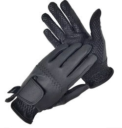 Produktbild von Reithandschuhe York Rita Unisex Schwarz mit Silikon Grösse S