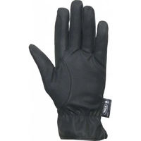 Produktbild von Reithandschuhe York Snap Winter Kunstleder Schwarz Unisex Größe M