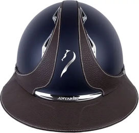 Produktbild von Reithelm Antarès Galaxy Eclipse Unisex aus Leder in Blau und Schwarz Größe S