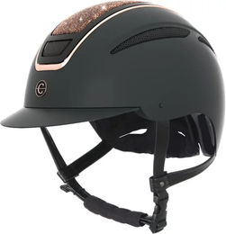Produktbild von Reithelm Covalliero Elite Unisex Schwarz Gold nach EN1384:2023 aus Kunststoff Größe 59/61 cm