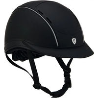 Produktbild von Reithelm Equestro Phantom Unisex Schwarz Leder S/M (52/56 cm)