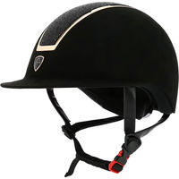 Produktbild von Reithelm Equithème Glint Lamé für Damen in Gold Rosa oder Schwarz CE-zertifiziert Kunststoff 55/57 cm