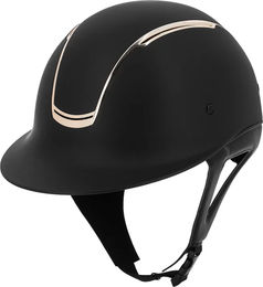 Produktbild von Reithelm Equithème Soazy Unisex Schwarz-Gold Kunststoff Größe M