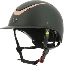 Produktbild von Reithelm Equithème Wings für Damen in Rosa oder Schwarz mit CE-Zertifizierung aus Kunststoff Größe 52/54 cm