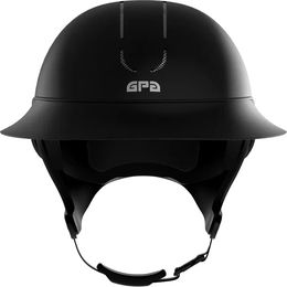 Produktbild von Reithelm GPA Global First Lady für Damen in Schwarz Matt mit Lederfinish Größe 59 cm