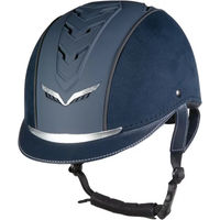 Produktbild von Reithelm HKM Elegance Unisex Blau aus Kunstleder Größe S/M (49/52 cm)