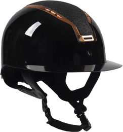 Produktbild von Reithelm HORKA Gaudi glossy Damen Schwarz Leder Größe S