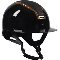 Produktbild von Reithelm HORKA Gaudi glossy Damen Schwarz Leder Größe S