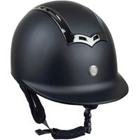 Produktbild von Reithelm Horsenjoy Genius Gun Smoke Grau Schwarz Kunstleder Unisex Größe M