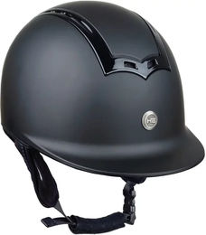Reithelm Horsenjoy Genius Shiny Schwarz Unisex Größe S aus Kunstleder – Bild 1 von 1