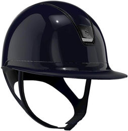 Reithelm Miss Shield 2.0 Blue SG mit Frontal Band Shadowglossy Trim und Blason Black Chrome in Größe L – Bild 1 von 1