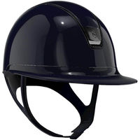 Produktbild von Reithelm Miss Shield 2.0 Blue SG mit Frontal Band Shadowglossy Trim und Blason Black Chrome in Größe L