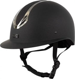 Produktbild von Reithelm Premiere Esperanzo Unisex CE Grau Schwarz 52/54 cm