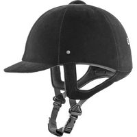 Produktbild von Reithelm Pro-Tech Unisex Schwarz mit Velours und VG1 Schutz in 52 cm