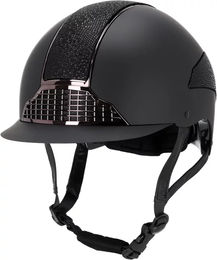 Reithelm QHP Detroit Schwarz Unisex Kunststoff EN 1384 2023 Grösse 57/59 cm – Bild 1 von 2