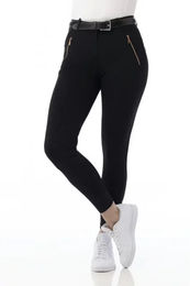 Produktbild von Reithose Damen Equithème Kenya Schwarz Gold Polyamid Größe 44