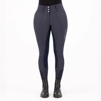 Produktbild von Reithose Easy Rider Amara Damen Full Grip Blau mit Kunstleder Ganzjährig Größe 36