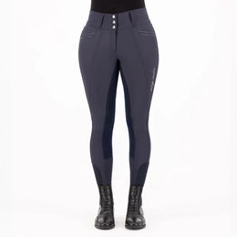 Produktbild von Reithose Easy Rider Amara Damen Full Grip mit Kunstleder in Blau Größe 42