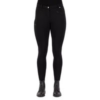 Produktbild von Reithose Easy Rider Joy Damen Winter Full Grip Schwarz Silber Größe 44