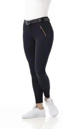 Reithose Equithème Kenya Damen Schwarz Blau Gold Größe 44 – Bild 1 von 1