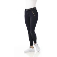 Produktbild von Reithose Equithème Kenya Damen Schwarz Blau Gold Größe 44