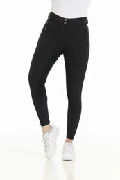 Produktbild von Reithose Equithème Nicole für Damen in Schwarz aus Polyester Größe 46