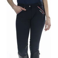 Produktbild von Reithose für Damen Flags&Cup Limited Edition Frankreich aus Baumwolle Blau Bunt Größe 36