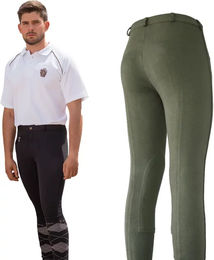 Produktbild von Reithose Hispano Hipica Lyon für Herren aus Baumwolle Grün Größe 52