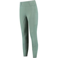 Produktbild von Reithose Mrs. Ros Damen Full Grip Reitleggings Lavender Fields Lila Grün mit Silikon Grip