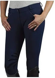 Produktbild von Reithose Privilège Equitation Millau für Mädchen aus Polyester in Schwarz oder Blau