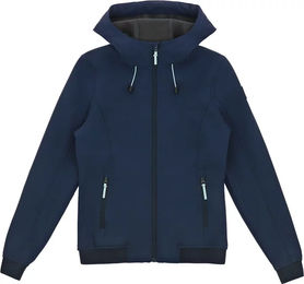 Produktbild von Reitjacke Equithème Inaya Damen aus Polyester wasserabweisend Schwarz Blau XS