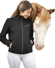 Produktbild von Reitjacke Pénélope Tweeny Damen mit Strass Schwarz 2XS